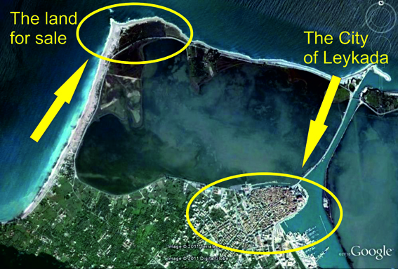 Недвижимость на Лефкада . Участок за городом площадью 100000 кв.м.